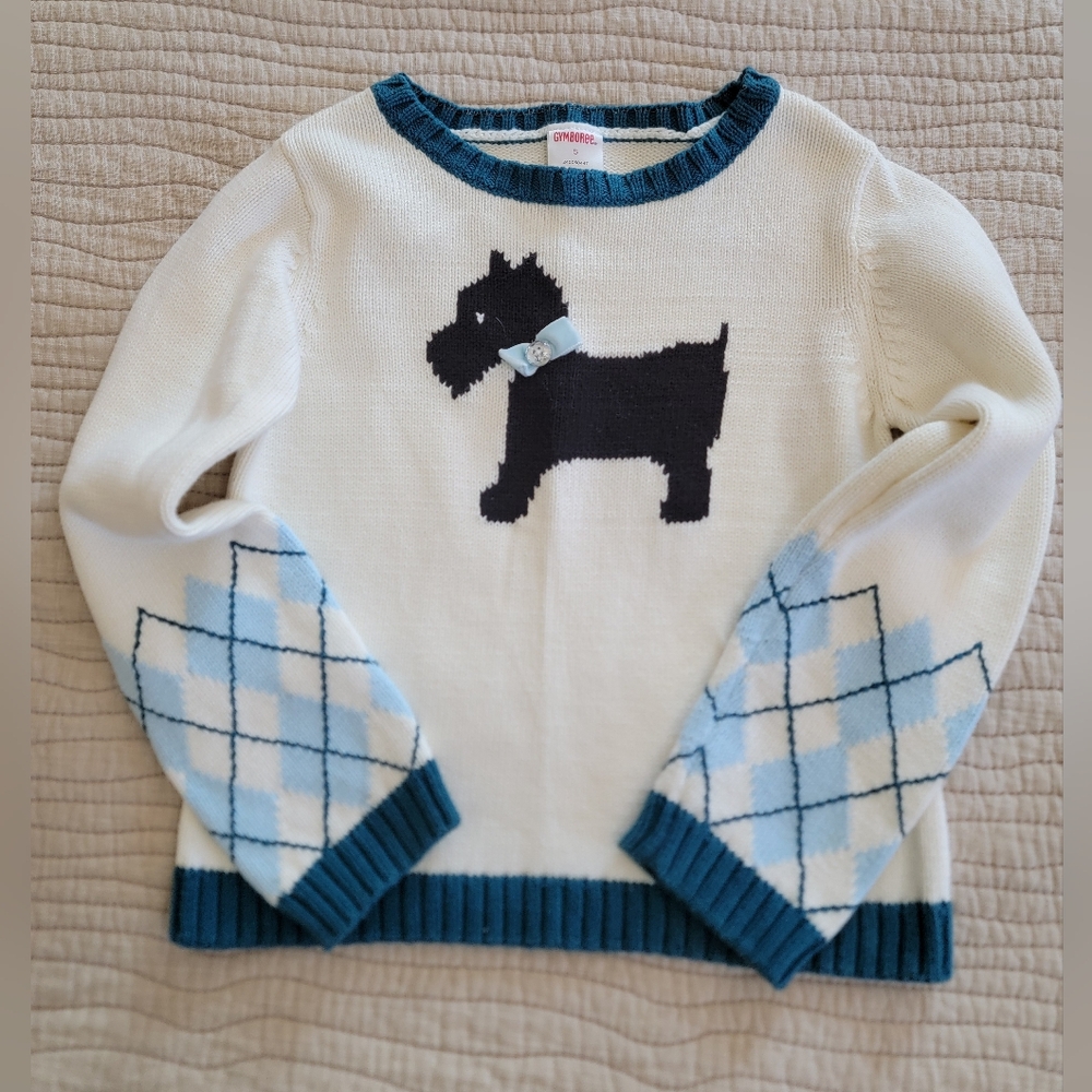 Gymboree My Best Friend Scottie dog sweater. 5T